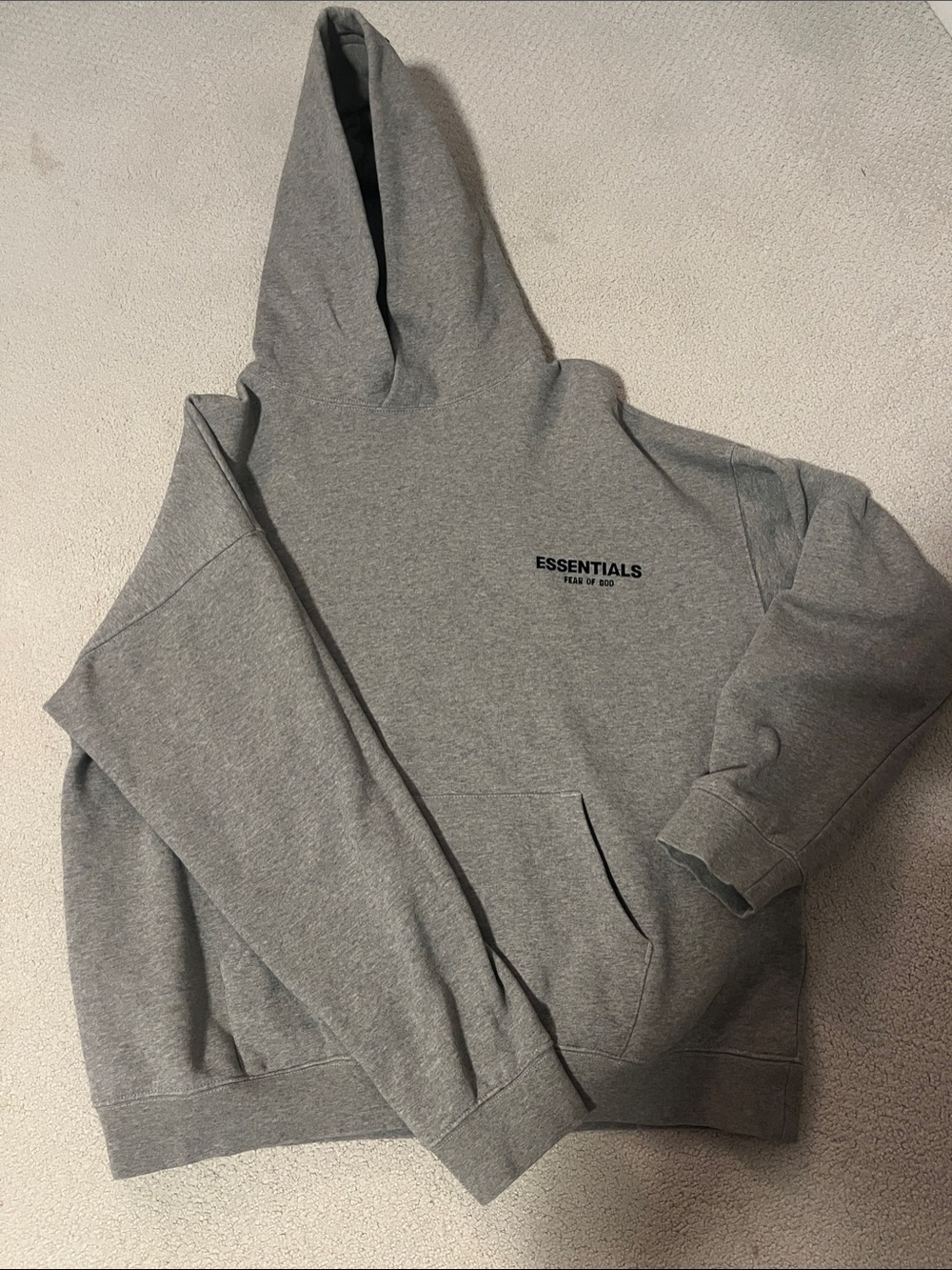 Essentials Grey Hoodie Size L